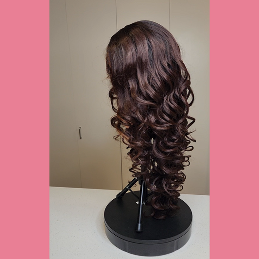 "Cinnamon" Realistic Lace Front Wig