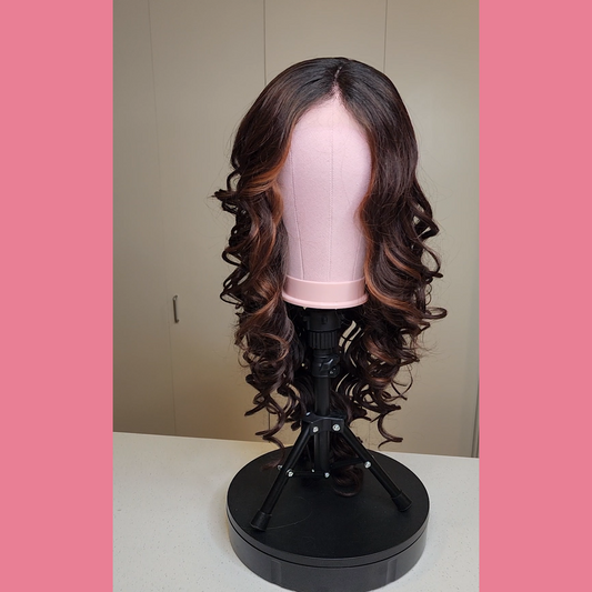 "Cinnamon" Realistic Lace Front Wig